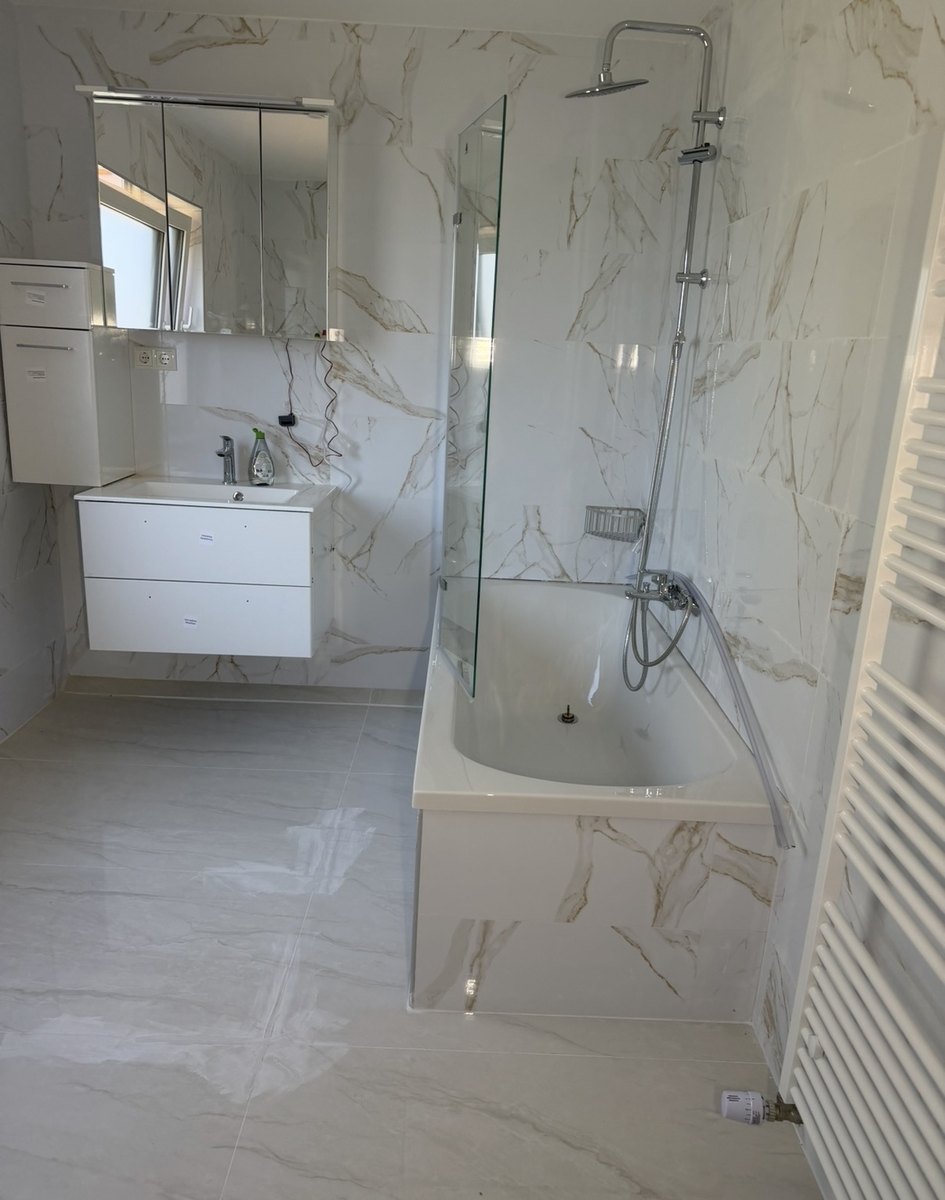 Badezimmer nach der Sanierung