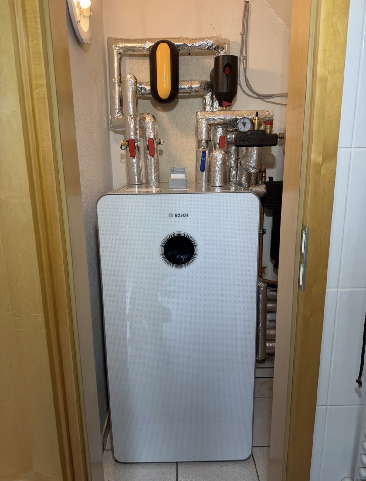 Bosch Wärmepumpenanlage nach dem Umbau
