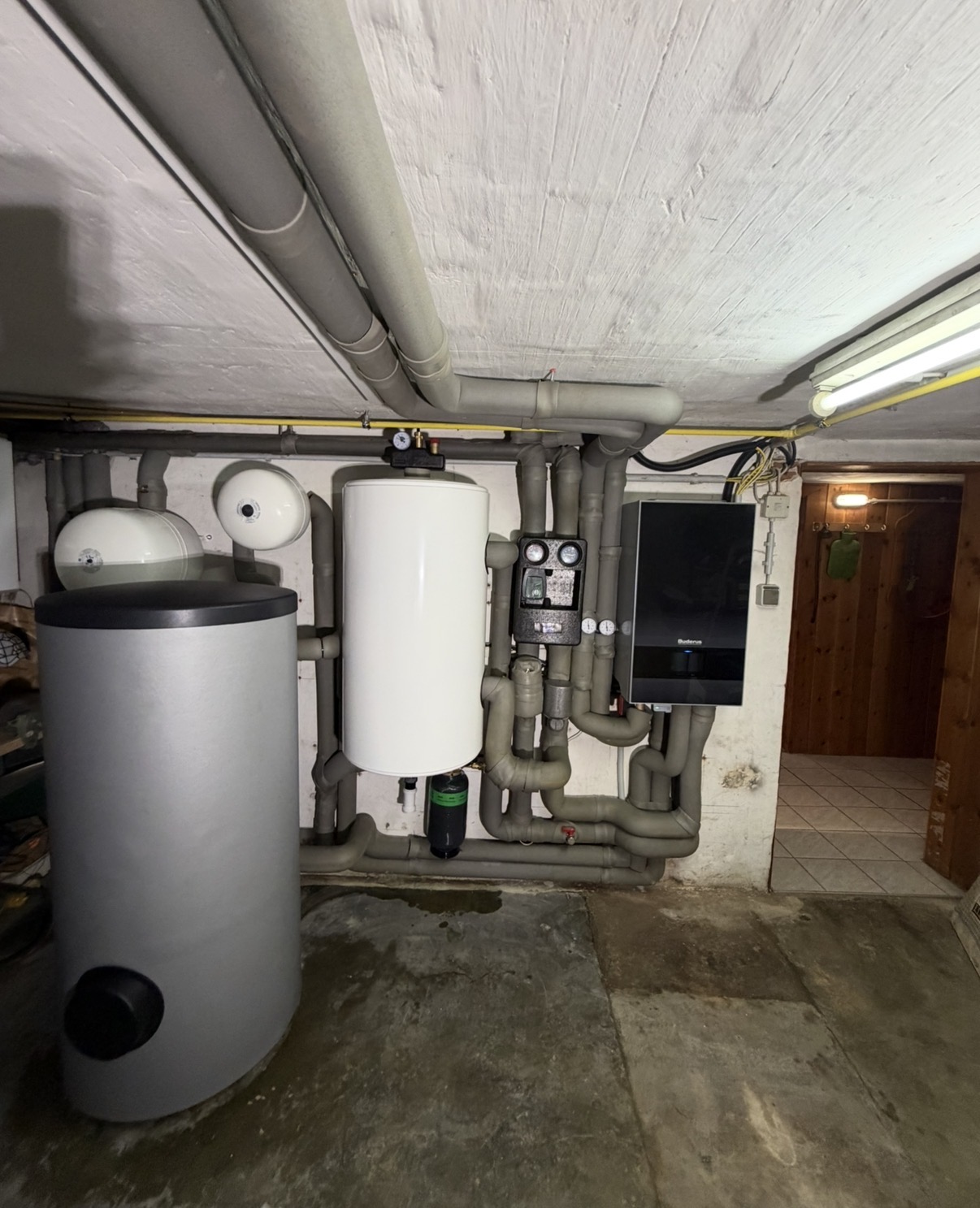 Buderus Wärmepumpenanlage nach dem Umbau
