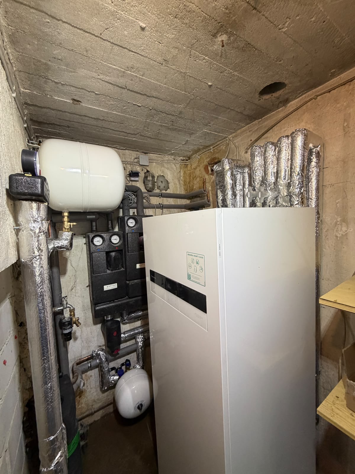 Panasonic Aquarea Wärmepumpenanlage nach dem Umbau