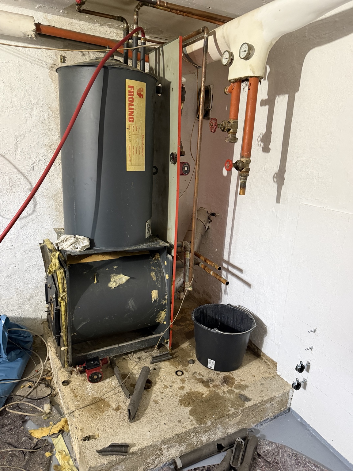 Ölheizung vor dem Umbau auf Wärmepumpe